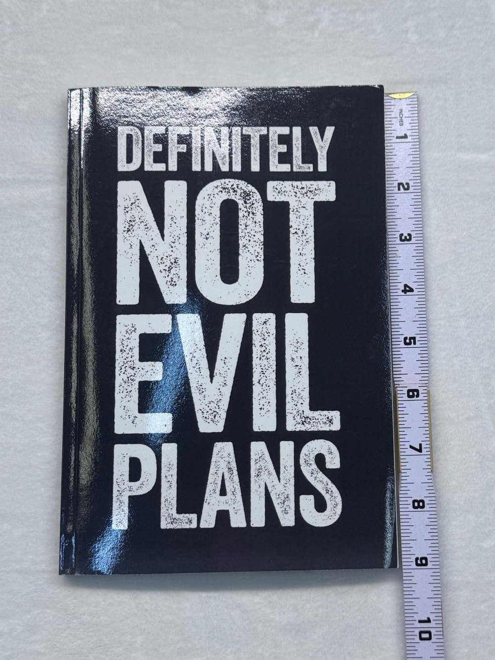 Definitely Not Evil Plans Black Notebook - Picture 5 of 6